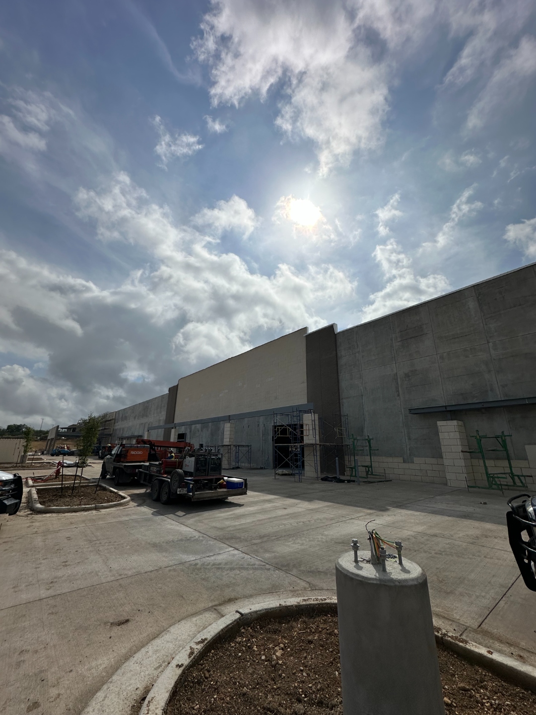 Steel construction project
