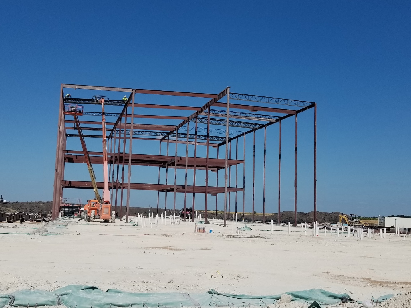 Structural steel framework